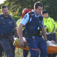 A man was rescued after falling down a bank at Frasers Gully. Photo: Gerard O'Brien