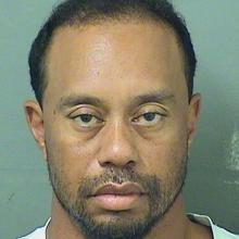 Tiger Woods' mugshot after his arrest. Photo: Reuters