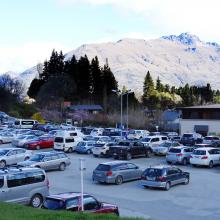 One of the most popular public carparks in Queenstown.