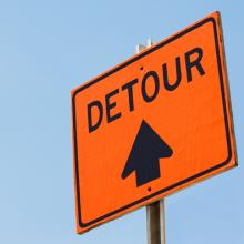 The detour will be in place over the weekend. Photo: Getty Images