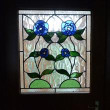 Emeritus Prof Ferguson designed this window in the style of Scottish architect and artist Charles...