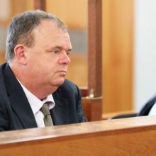 Grant Hannis awaits sentencing at the Wellington District Court. Photo: RNZ