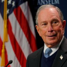 Former New York City Mayor and possible 2020 Democratic presidential candidate Michael Bloomberg...