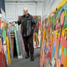 Jeffrey Harris is discovering what he has stored in his studio over the years. Photo: Gerard O'Brien