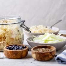 Fermented foods, such as sauerkraut, can help the gut to function properly because it contains...