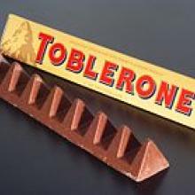 The shrunk Toblerone triangles. Photo: Wikipedia 