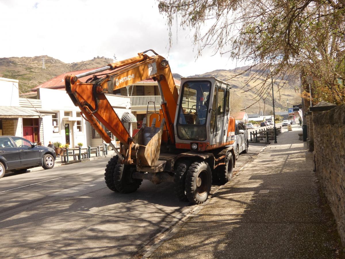 Protest with digger may continue
