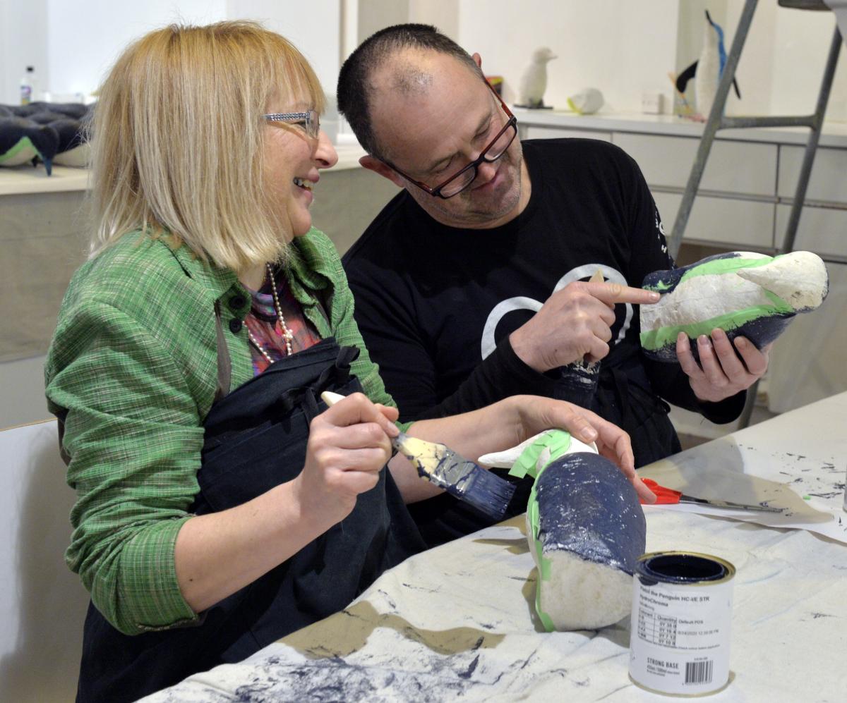 Project to paint penguins highlights book launch