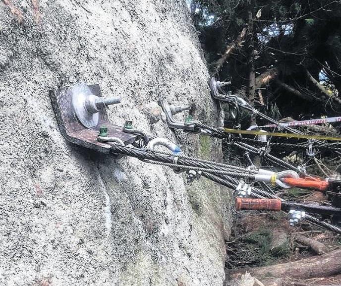 Stabilising Blueskin boulder tricky