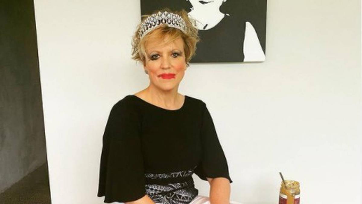 'Are we there yet?': Hilary Barry's shock 'formal Friday' look captures lockdown mood