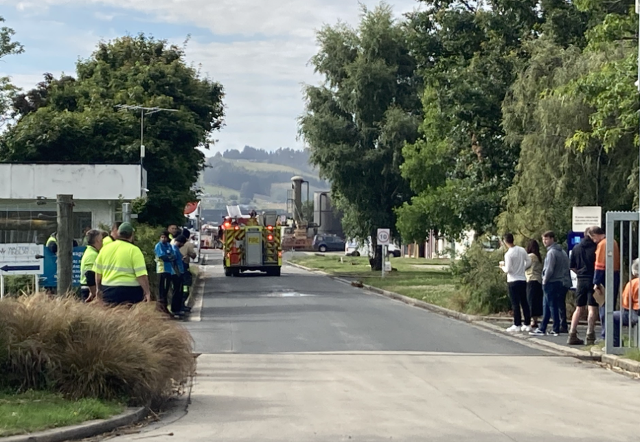 Crews battling blaze at Mosgiel building