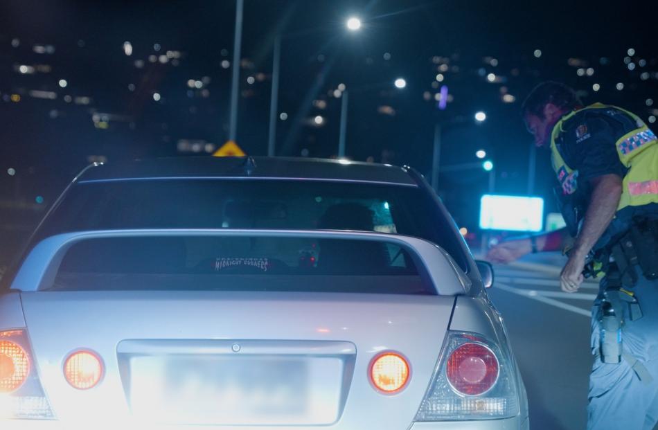 A motorist stopped by police over the weekend. Photo: Canterbury Police