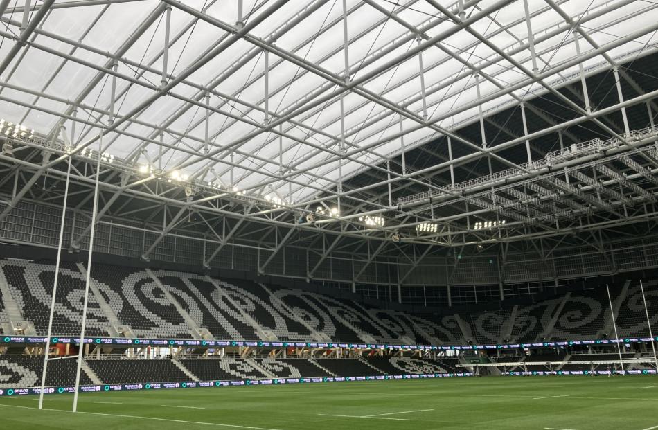 A ribbon cutting event was held at Christchurch’s new stadium on Friday. Photo: Geoff Sloan