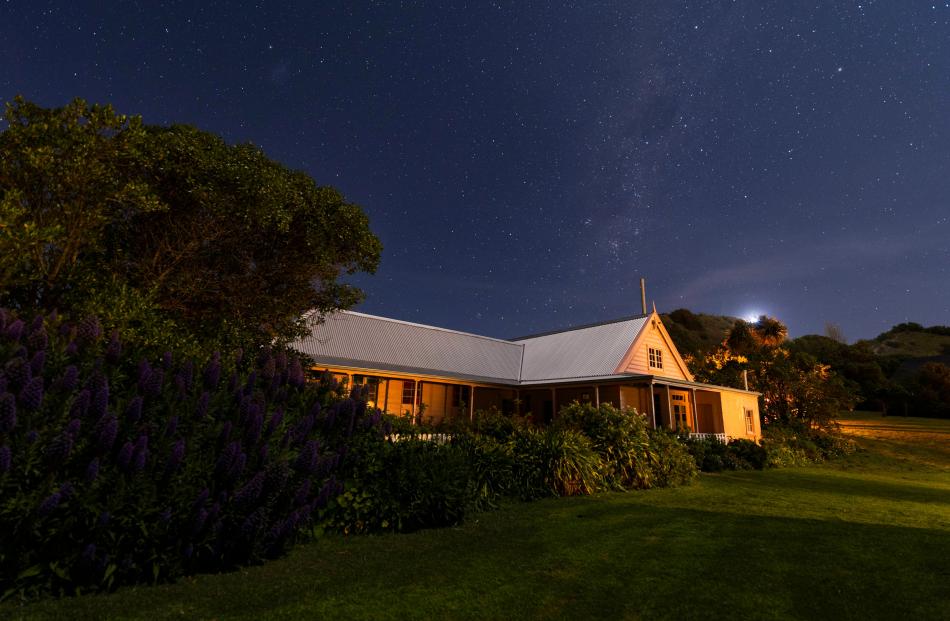 The star over Fyffe House near Kaikōura. Photo: Rachel Gillespie 