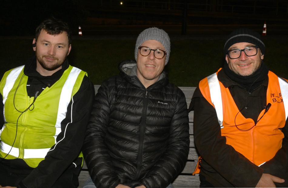 Sam Lowry, of Dunedin, Dan Hendra, of Dunedin, and Andrew Croot, of Wellington.