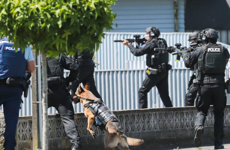 Armed police at the scene of a call-out in Hawke's Bay. Photo: Paul Taylor, NZH file