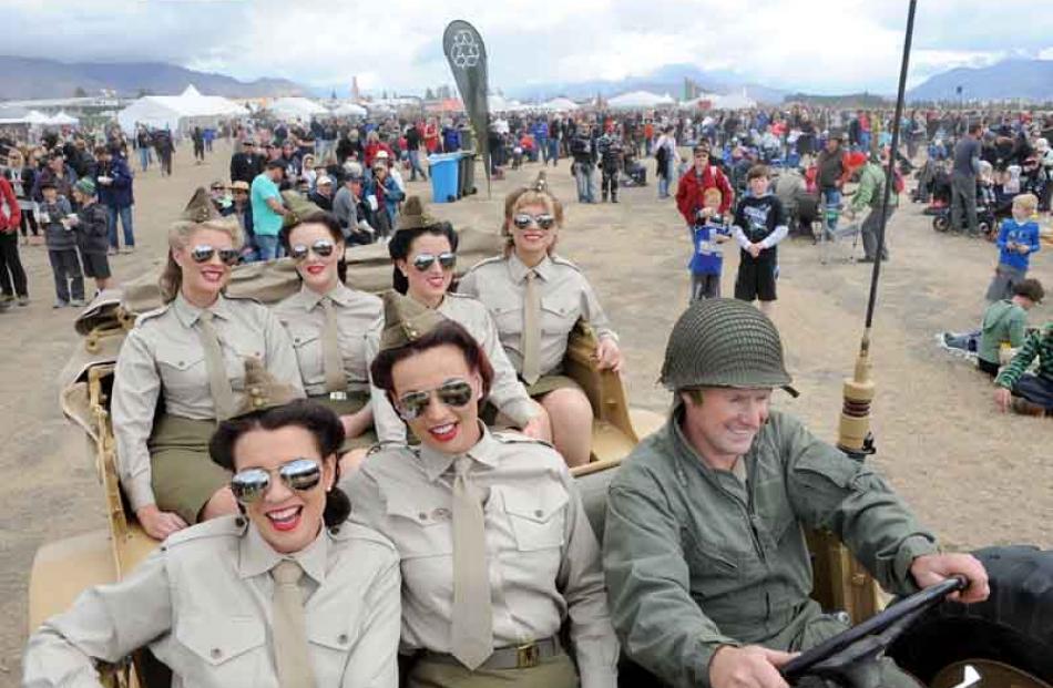 Duncan McGregor happily transported the Christchurch  1940’s style singing group, Frankie around...