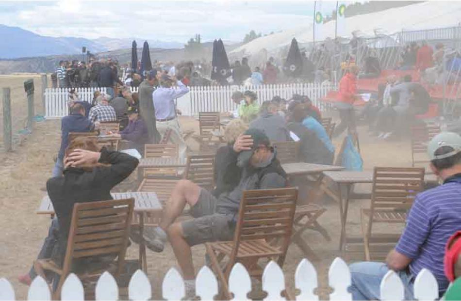 Wind gusted to over 30 knots not only affecting the aircraft display but also tipping tables and...