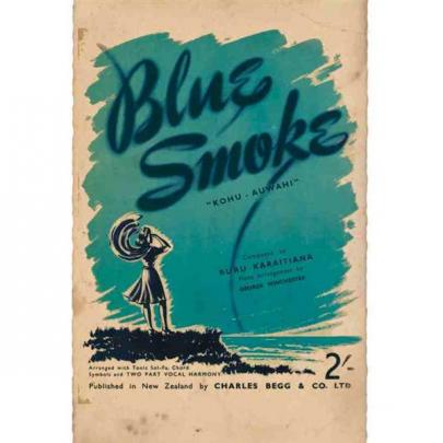 The sheet music cover words of Blue Smoke. Photos supplied.