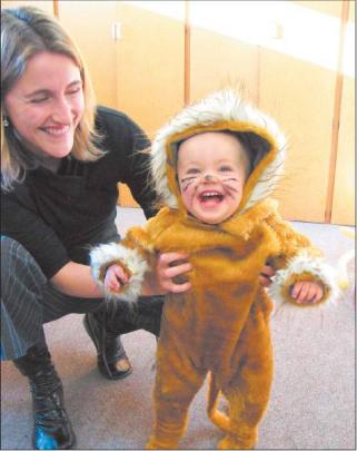 All smiles: Tara (left) and Milla Druce (10 months) were a happy sight at the Alexandra District...
