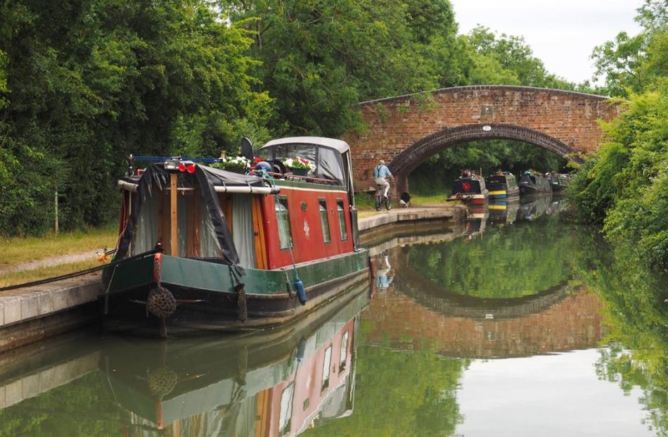 Originally built for horses, canal tow paths are today popular with walkers and cyclists.