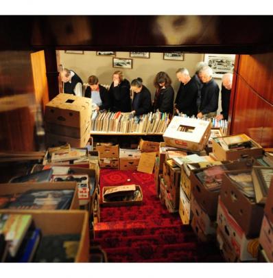 People browse through the special interest section. Photo by Hamish McNeilly.