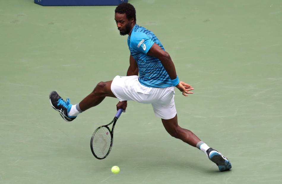 Gael Monfils was his energetic, athletic self and invincible from the service line. Photo: Reuters 