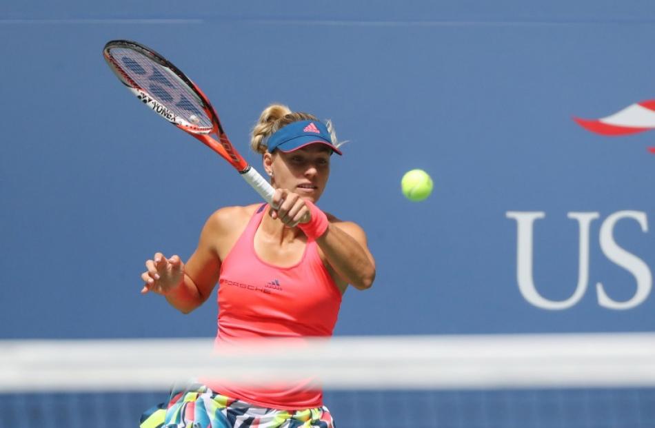 Angelique Kerber: clinical win at Flushing Meadows. Photo: Anthony Gruppuso-USA TODAY Sports/Reuters