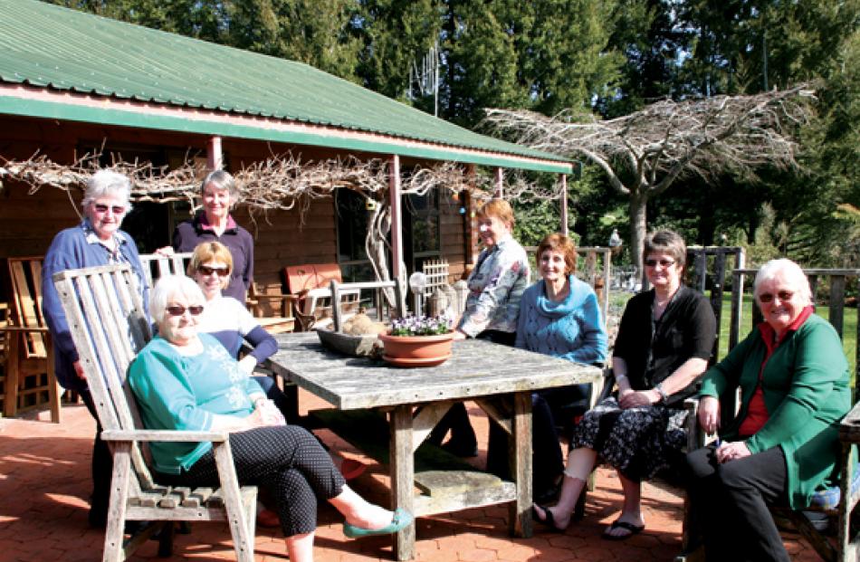Te Anau National Daffodil Show Committee: L to R: Rae Speden, Shirley Fraser, Susanne Smith, Ann...