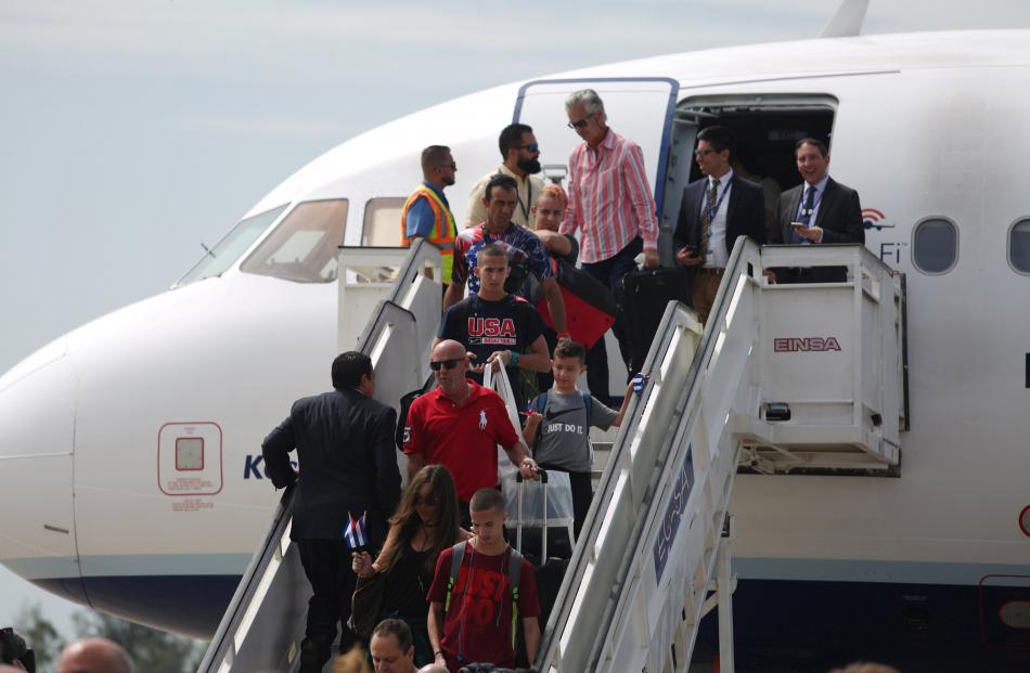 New scheduled flights from the United States to Cuba that started on August 31 are expected to help tourism numbers. Photo: Reuters