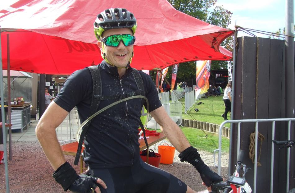 James Williamson after winning the 125km Contact Epic mountain bike race around Lake Hawea in...