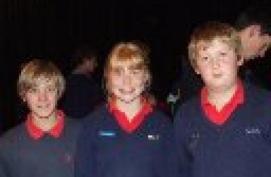 Oamaru Intermediate 3 (from left) Dallas Mahuiku, Lucy Paton and Aiden Scarlet, came second in...