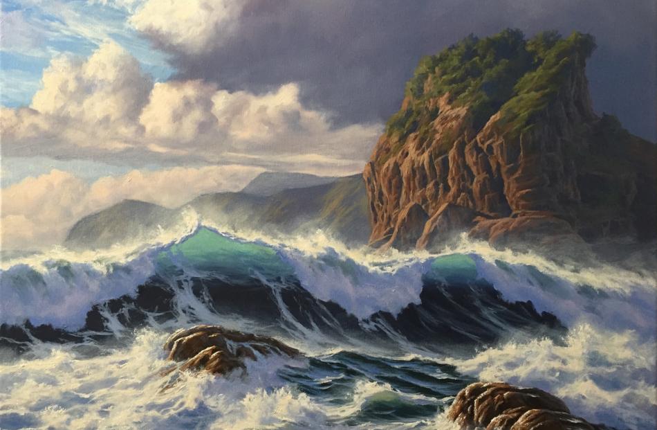 Piha Wild Sea by Samuel Earp
