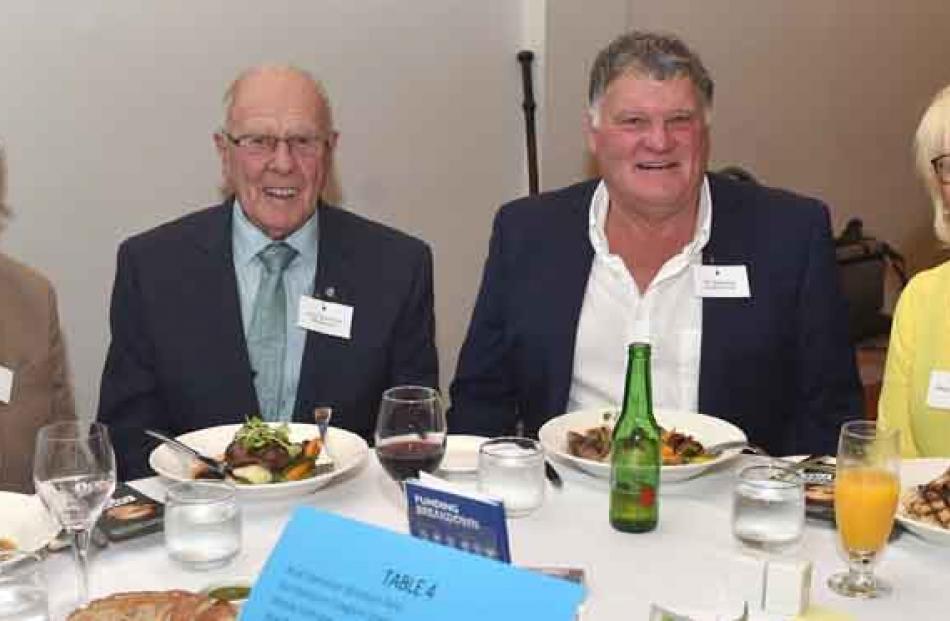 (from left) Noel Davie of Dunedin, Brian Stevenson of Dunedin, Stu Stevenson of Middlemarch, and Wendy Cochrane of Middlemarch.