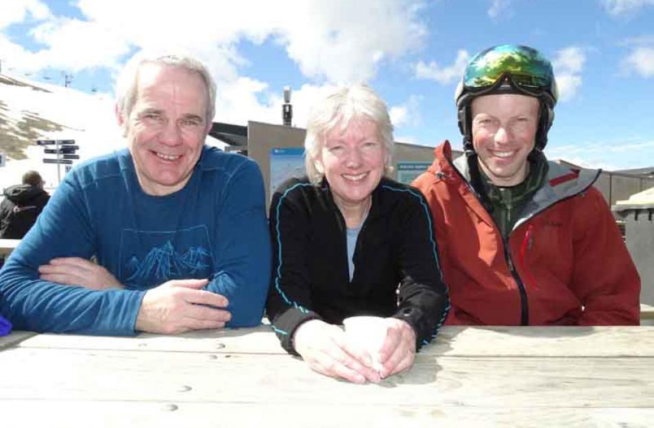 Steve Leathwick, Robyn Fisher and Simon Gray, all of Queenstown 