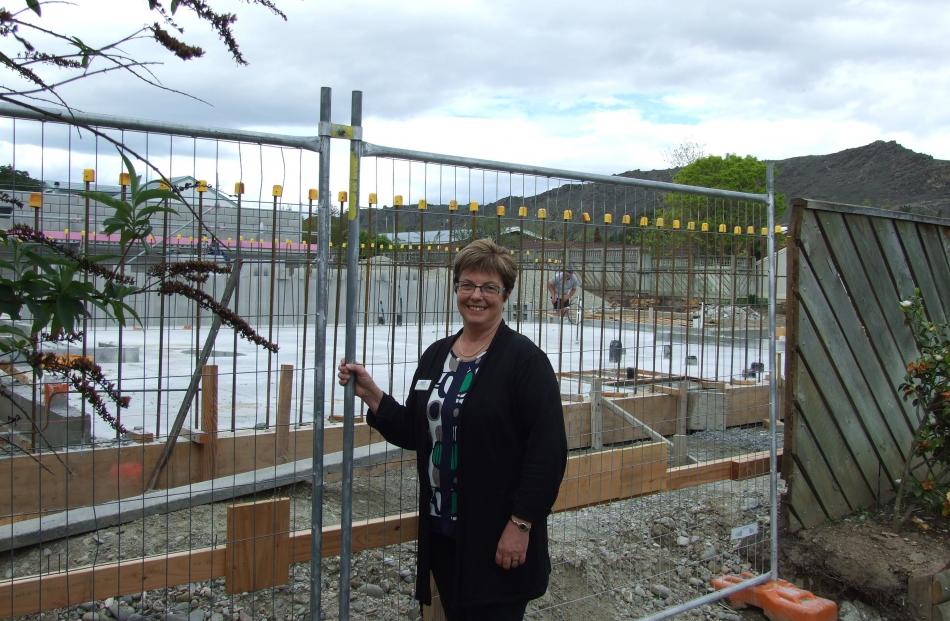 Ranui Home and Hospital manager Mavis Thornton at the construction site of four more homes at the...