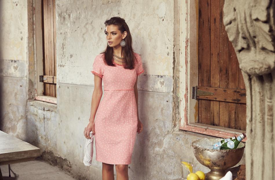 Pastel prints are all the rage for the races, like this one from Loobies Story.