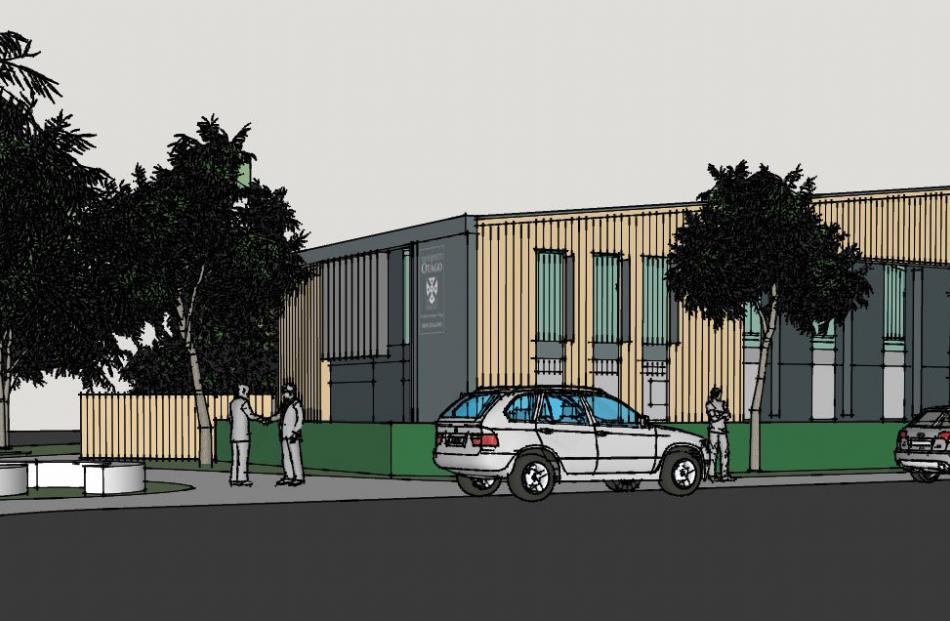 An artist’s impression of the new building on Anzac Ave.