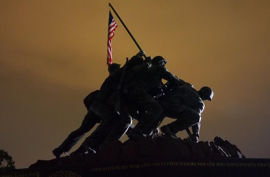 Modelled on a famous news photograph, the Iwo Jima statue is officially the US Marine Corps...