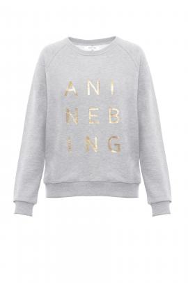  Anine Bing sweatshirt with gold print, $149