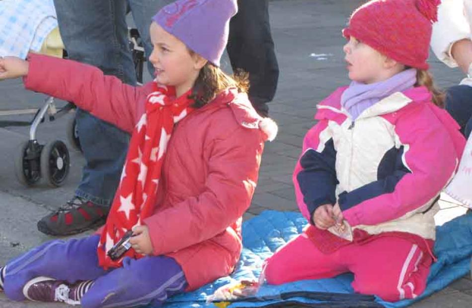 Ella Cupit (6) and Sophie Cupit (4), of Gore.