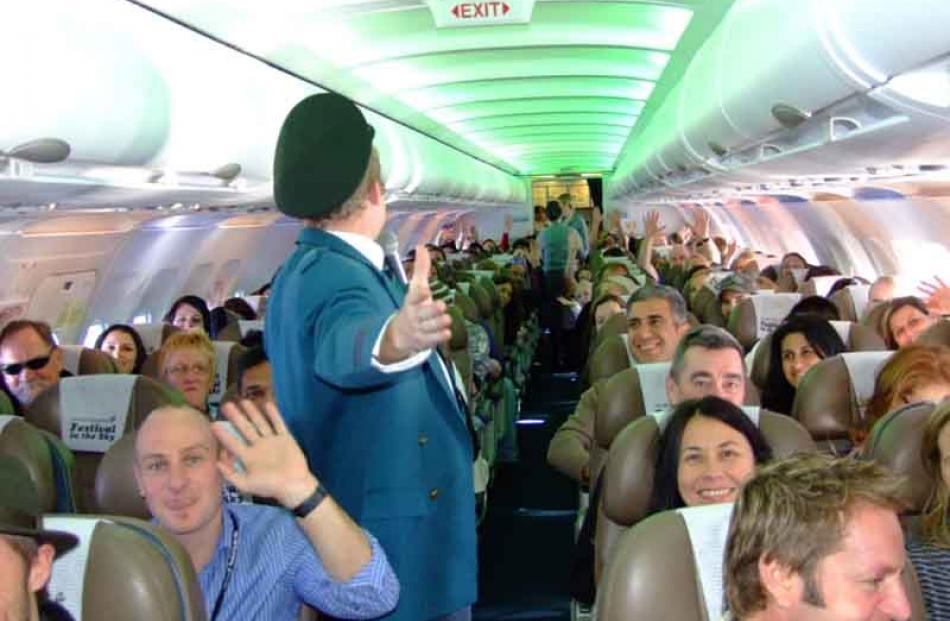 Dunedin-born Simon McKinney masquerades as the Captain.