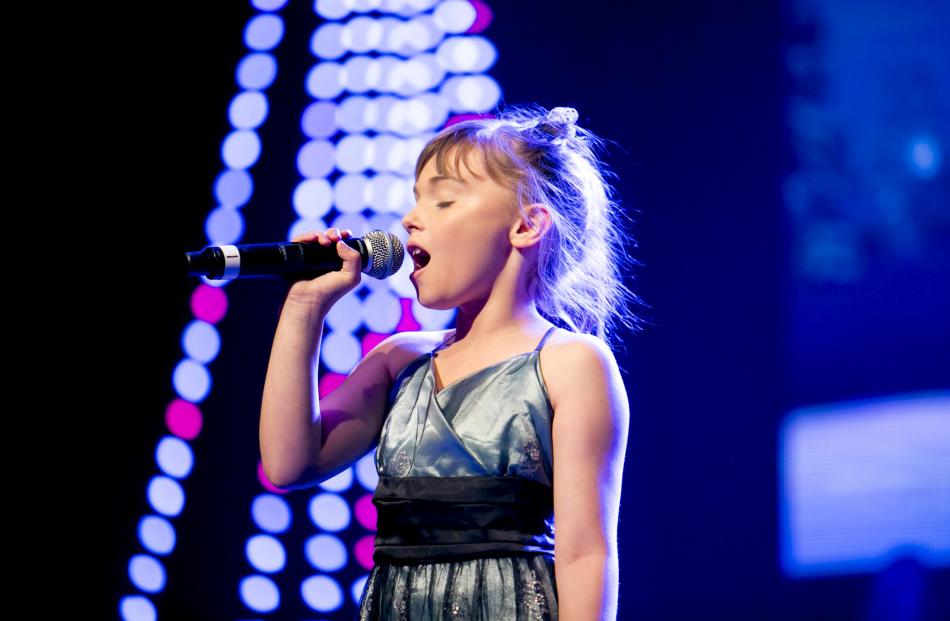 Tallulah Penetito (8) sings Howard Blake’s We’re Walking in the Air.