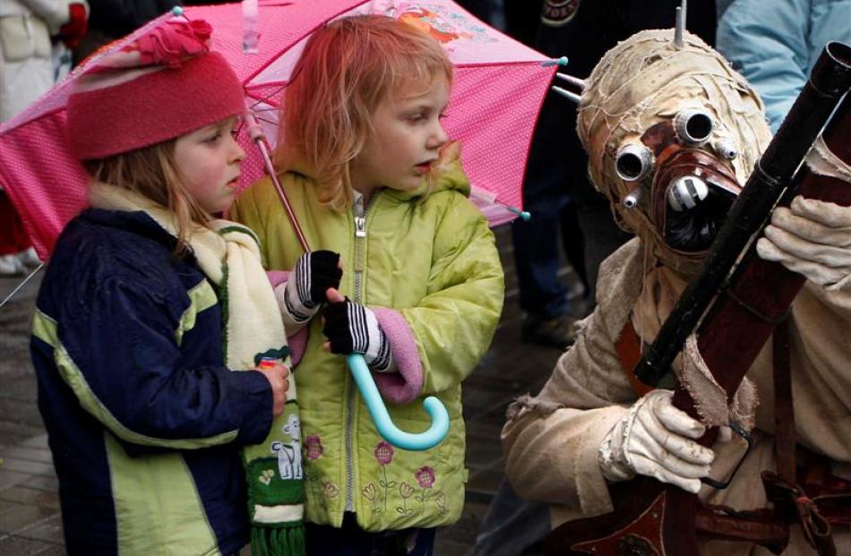 All the action from the Queenstown Winter Festival parade. Photograph by Barry Harcourt