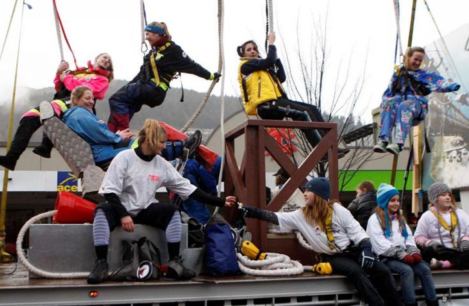 All the action from the Queenstown Winter Festival parade. Photograph by Barry Harcourt