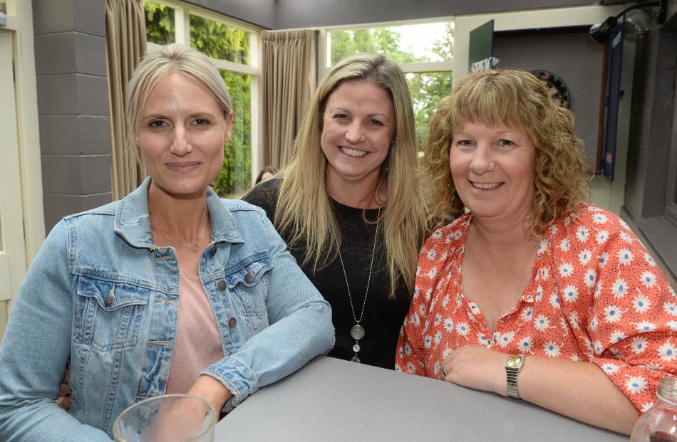  Lee Schofield of Palmerston, Nicola Brown of Herbert, and Sharon Muir of Palmerston.