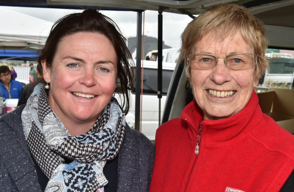 Michelle Pringle, of Balclutha and Jane Payton, of Dunedin, rugged up well for a visit to the...