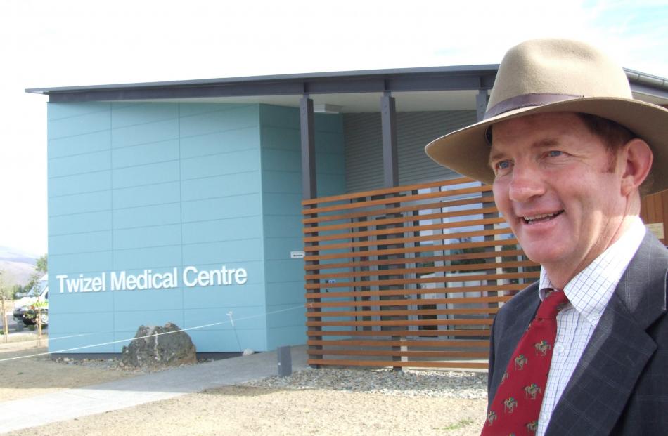 High Country Medical Trust chairman Simon Williamson outside the Twizel medical Centre building...