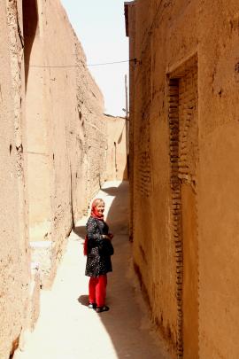 The narrow lanes of old Yazd, where one can be lost for hours.