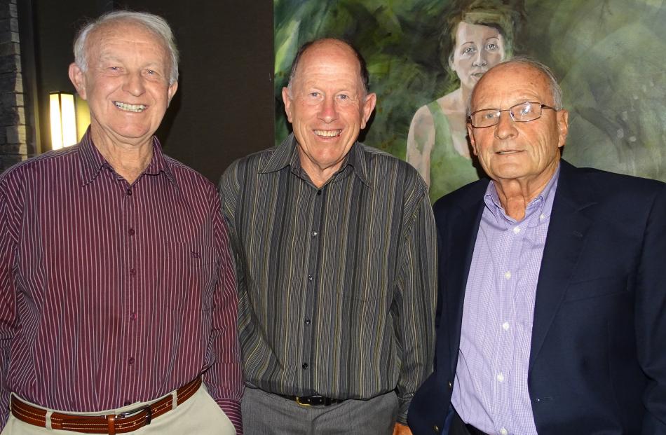 Jim Cullen, of Queenstown, Barry Helm, of Alexandra, and Bruce Buchanan, of Queenstown.
